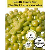 Zen Mozaik Sanatsal Mozaik Çalışmalarınız Için 12X12 mm - Sedefli Yuvarlak Cam Mozaik Taşı - Renk