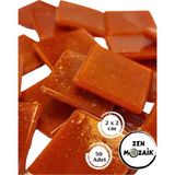 Zen Mozaik Sanatsal Mozaik Çalışmalarınız Için 20X20 mm (2x2 Cm) Renkli Cam Mozaik Taşı - Açık Gri - Kırmızı