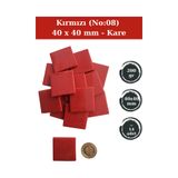 Zen Mozaik Sanatsal Mozaik Çalışmalarınız için 40x 40 mm Kare - Cam Mozaik Taşı (200 gr)