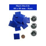 Zen Mozaik Sanatsal Mozaik Çalışmalarınız için 40x40 mm Kare - Cam Mozaik Taşı (200 gr)