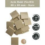 Zen Mozaik Sanatsal Mozaik Çalışmalarınız Için 40X40 mm Kare - Sedefli Cam Mozaik Taşı (200 Gr) - Renk
