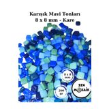 Zen Mozaik Sanatsal Mozaik Çalışmalarınız için 8 x 8 mm - Kare Cam Mozaik Taşı