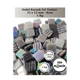 Zen Mozaik Sanatsal Mozaik Çalışmalarınız için Karışık Renkli Cam Mozaik Taşları - 1 Kg