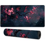 Zen Xxl Oyuncu Mouse Pad 90X40 Cm 3Mm Dikişli Kenar Kaymaz Taban Büyük Masaüstü Mouse Pad Gaming Mousepad Ofis Ve Çalışma Masası Japon Temalı Sakura Koleksiyonu