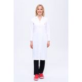 ZENAPRON Kadın Gömlek Yaka Tesettür Boy Doktor - Öğretmen Önlüğü