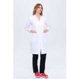 ZENAPRON Kadın Gömlek Yaka Uzun Boy Doktor - Öğretmen Önlüğü
