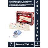 Zenara Aile Ev Arkadaş Kahve Cafe Piknik Oyun Dayanıklı Antibakteriyel Kir Tutmaz Plastik 101 OKEY TAKIMI