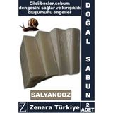 Zenara Bitkisel Organik Doğal Saç Yüz Vücut El Kullanım Cilt Sebum Dengesi Sağlayan Sabun SALYANGOZ 2 Adet
