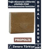 Zenara Bitkisel Organik Doğal Saç Yüz Vücut El Kullanım Cilt Temizleyici Parlatıcı Sabun Propolis