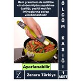 Zenara Tuz Şeker Kahve Yağ Baharat Supplement Protein Herbalife Ayarlanabilir Hassas Ölçüm Kaşığı 5 Gr/ML