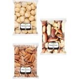Zencefil Organik 3X170 Gr. Brezilya Cevizi Makademya Cevizi Pikan Cevizi Içi 170'ŞER Gram 3 Paket - 1 Adet