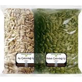Zencefil Organik 500 gr Kabak Çekirdeği + 500 gr Ay Çekirdeği İçi
