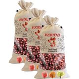 Zencefil Organik Bez Torba Kurtulmuş Kuşburnu Kurusu 3 x 650 gr