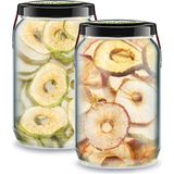 Zencefil Organik Ekşi Yeşil Elma + Tatlı Kırmızı Elma Kurusu Bi Kavanoz 660 Cc. Cam Kavanozlarda Dried Apple Slice - 1 Adet