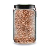 Zencefil Organik Keten Tohumu Bi Kavanoz 660 cc. Cam Kavanozda Saf Katkısız Taze Öğütülmemiş Keten Tohumu Flaxseed