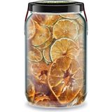 Zencefil Organik Mandalin Kurusu Bi Kavanoz 660 cc Cam Kavanozda Saf Katkısız Kuru Mandalina Cipsi Dried Tangerine - 1 Adet