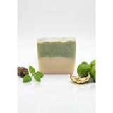 Zencefil Organik Paçuli Bergamot Sabunu Doğal El Yapımı Nemlendirici Sabun Soğuk Proses Aromaterapi ve Bakım Sabunu - Açık Yeşil