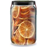Zencefil Organik Portakal Kurusu Bi Kavanoz 660 cc Cam Kavanozda Saf Katkısız Kuru Portakal Cipsi Dried Orange - 1 Adet