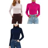ZENCHES 4'Lü Ekonomik Boğazlı Kazak Hazır Paket Mevsimlik Kurtarıcı Parça Pamuklu Balıkçı Yaka Slimfit,Beyaz-Gri-Lacivert-Siyah M/L