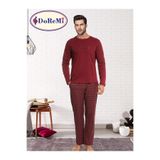 ZENCHES Erkek Pijama Takımı,Bordo 2Xl,ZNC70189891102