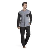 ZENCHES Erkek Pijama Takımı,Çok Renkli Xl/2Xl