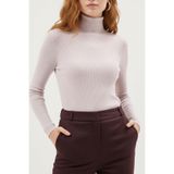 ZENCHES Slimfit Boğazlı Kazak,Beyaz S