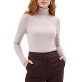 ZENCHES Slimfit Boğazlı Kazak,Beyaz S/M