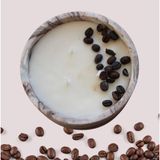Zenden Vanicoffee Kahve Vanilya Incir Kokulu Kahverengi Taş Tozu Kabında Doğal Mum zenden101112