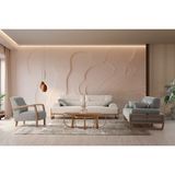 Zendi Soft Koltuk Takımı - Krem - Fıstık Yeşili