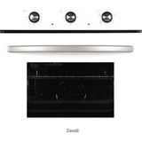 Zendi ZF3012W Beyaz Siyah Turbo Ankastre Fırın