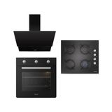 Zendi ZS4003B Ankastre Set -Cam Davlumbaz-Cam Ocak-Statik Fırın ( ZD1011B-ZO22471B-ZF3311B)