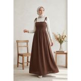 Zeneva Collection Uzun Askılı Pamuklu Astarsız Yaz Elbisesi
