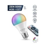 ZENFORA 9W RGB LED Ampul Kumandalı E27 Duy Renkli Işık 16 Renk Değişimli Akıllı Led Ampul 800lm 220V Uzaktan Kumandalı Dekoratif Aydınlatma