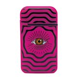 Zengaz Cool Tasarım Jet Alev Çakmak - Magenta Vibrant Eye