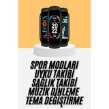 Zengezur M6 Akıllı Bileklik Siyah Adımsayar Spor Takibi Android ve Ios Uyumlu