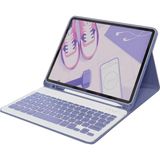 Zengezur Newface Ipad Air 11 (2024) Kılıf KC01 Smart Klavyeli Tablet Kılıfı - Derin Mor