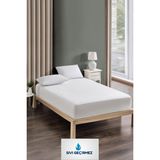 Zengin Home Alez Full Kenar Mikro Fitted Sıvı Geçirmez Sessiz Çift Kişilik-Tek Kişilik-Bebek Yatak Koruyucu Alez - Beyaz - 160 x 200 cm