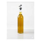 ZenGlow 750 ml Şık Tasarım Cam Şişe - Zeytinyağlık ve Sirkelik Şarap şişesi 1 adet tıpa