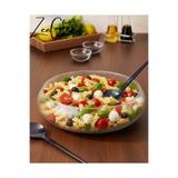 ZenGlow California Lüx Şık Cam Salata/Meyve Kasesi 30 Cm