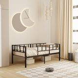 Zenit Metal Karyola Siyah 90X200 Cm, Korkuluklu Karyola, Daybed - 90 x 200 cm