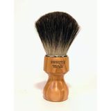 Zenith Barber Tıraş Fırçası, %100 Gerçek Porsuk Kılı Ve Zeytin Ağacı Saplı - Dark Badger - Made İn Italy