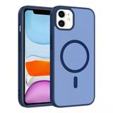 Zenithworks İphone 11 Kılıf M-Safe Şarj Özellikli Znth Babet Kapak - Mavi