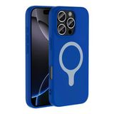 Zenithworks İphone 16 Pro Kılıf M-Safe Şarj Özellikli Znth Aris Silikon Kapak - Saks Mavi