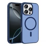 Zenithworks İphone 16 Pro Max Kılıf M-Safe Şarj Özellikli Znth Babet Kapak - Mavi