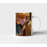 Zenitsu Agatsuma Demon Slayer Anime Tasarım Kupa - Hediyelik Kupa - Baskılı Kupa - 001 - Beyaz - 300 ml