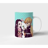 Zenitsu Nezuko Demon Slayer Anime Tasarım Kupa - Hediyelik Kupa - Baskılı Kupa - 1 Adet - 300 ml