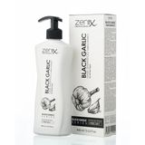Zenix Professional Siyah Sarımsak Saç Şampuanı, Nem Onarıcı, Tuzsuz, 400 ml
