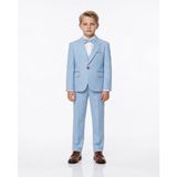 Zenmoni Erkek Çocuk Bebe Mavisi Gold Detaylı Papyonlu 2 Parça Takım Elbise - Bebek Mavisi - Regular Fit - 10 Yaş
