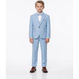 Zenmoni Erkek Çocuk Bebe Mavisi Gold Detaylı Papyonlu 2 Parça Takım Elbise - Bebek Mavisi - Regular Fit - 4 Yaş