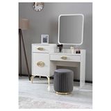 Zenna Puf Altın Antrasit Gri (gold Anthracite Gray) Yeşil